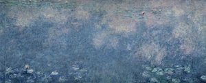 Waterlilies: Two Weeping Willows, centre right section by Claude Monet